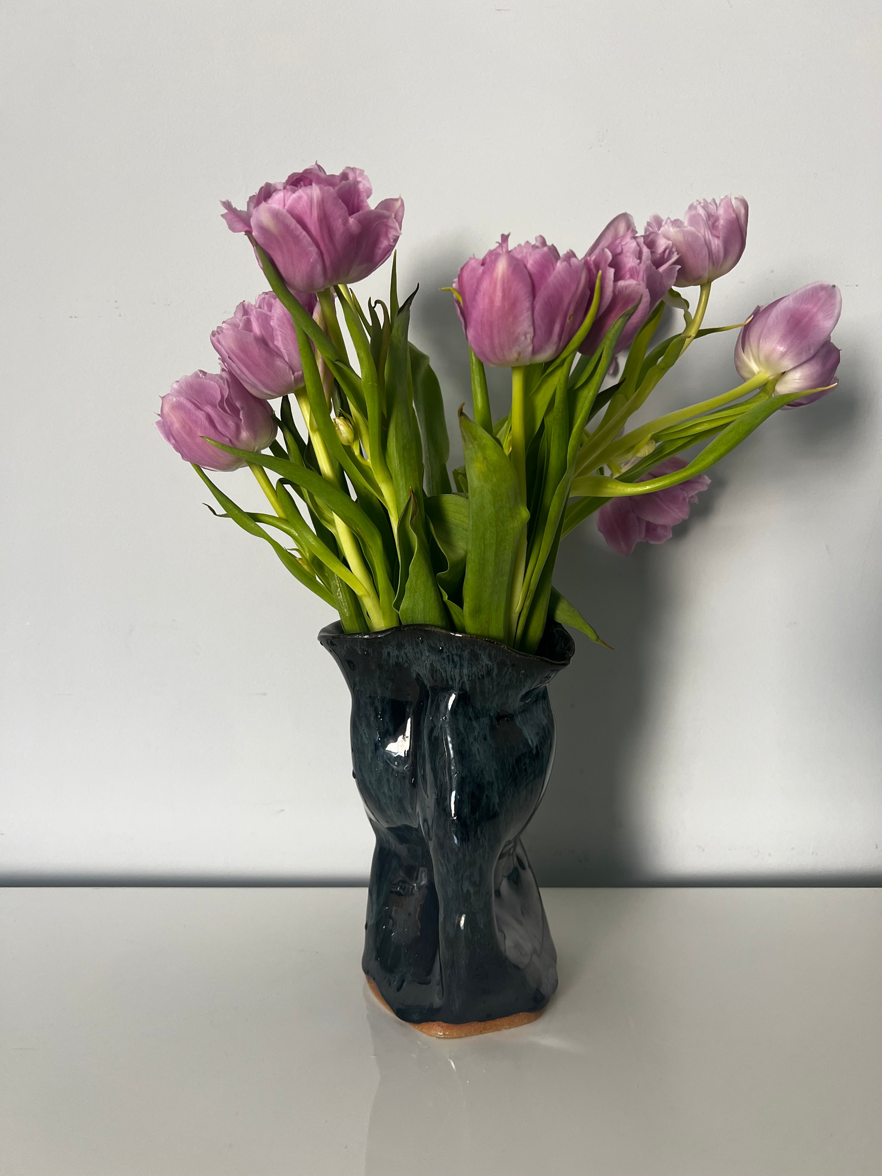 Dark Slouchy vase