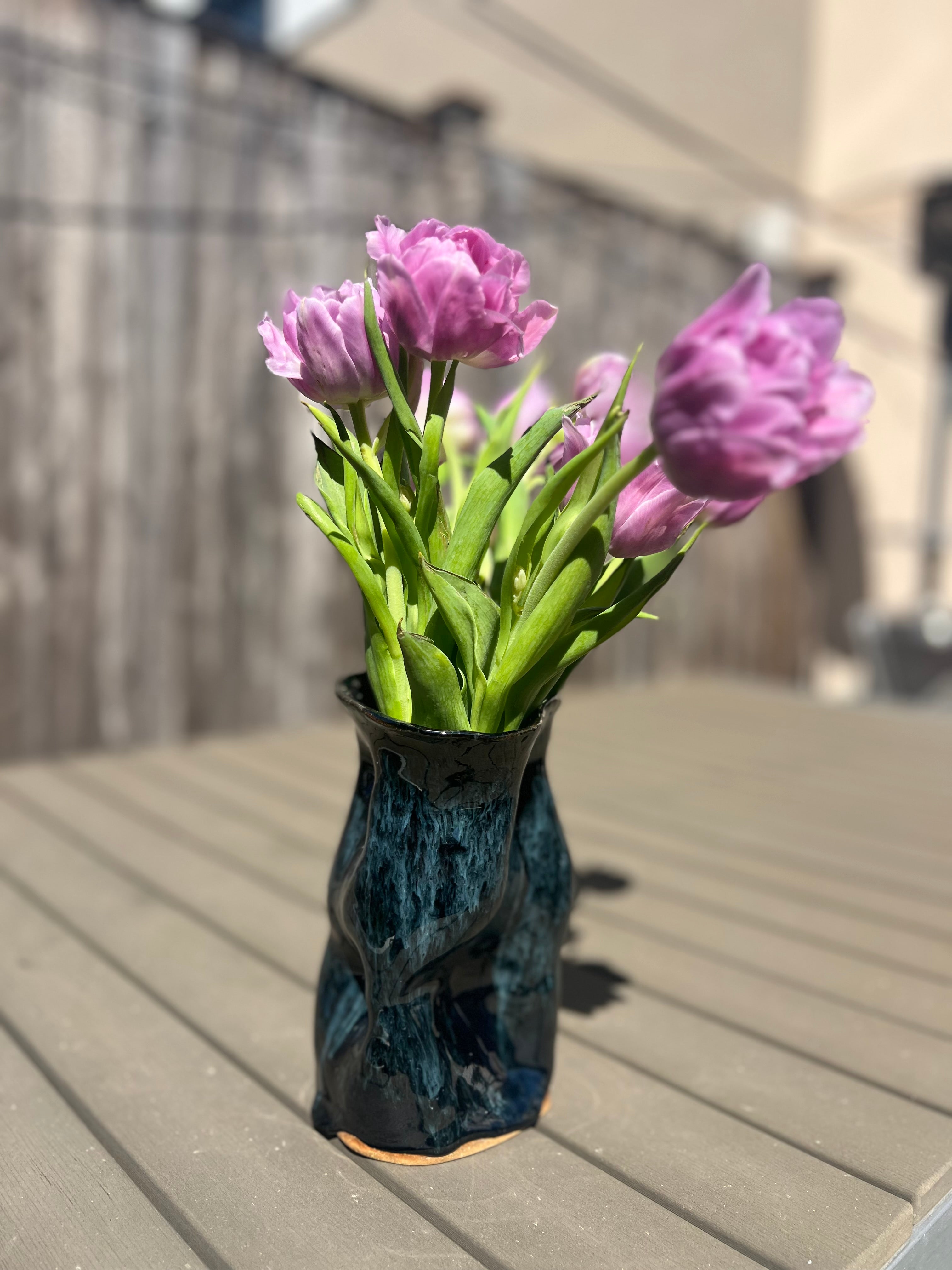 Dark Slouchy vase